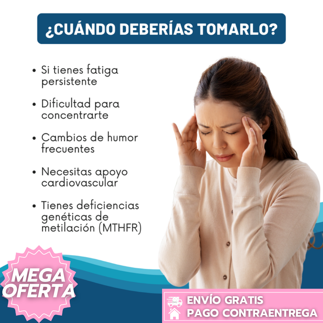 L-metilfolato 5-MTHF™: La forma activa de la vitamina B9 + vitamina B12